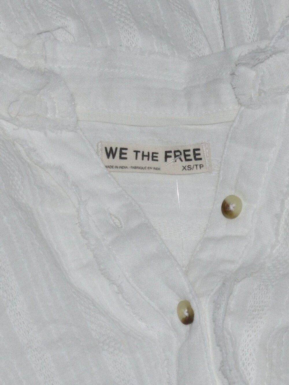 Free People We The Free Summer Sorbet Shirt Buttondown Oversized Top XS - Picture 8 of 8